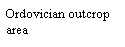 Text Box: Ordovician outcrop area